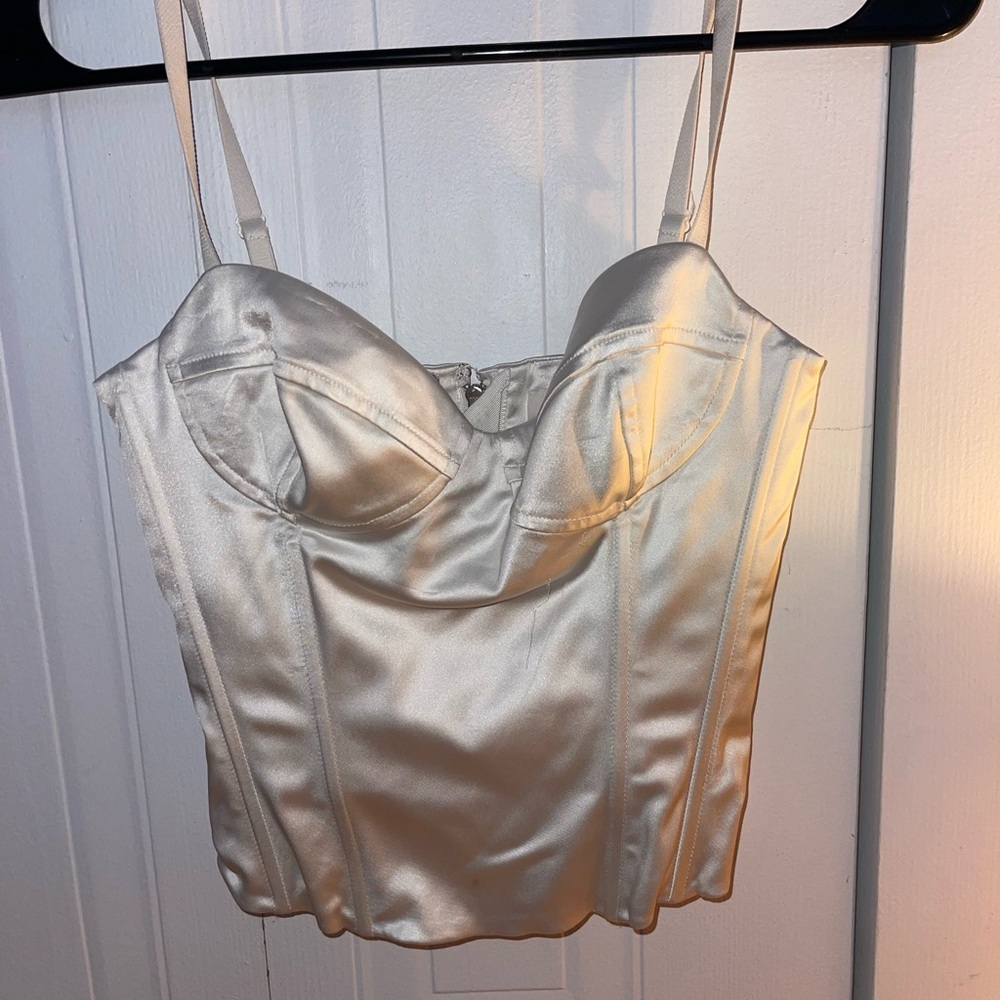 Wilfred Satin Corset Top